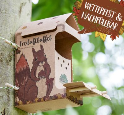 Freiluftbuffet Eichhörnchen - Futterstation