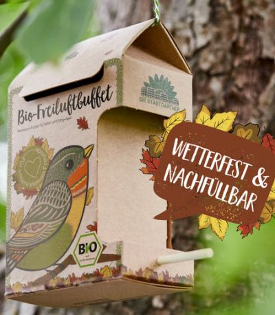 Freiluftbuffet Vögel - Bio-Futterstation
